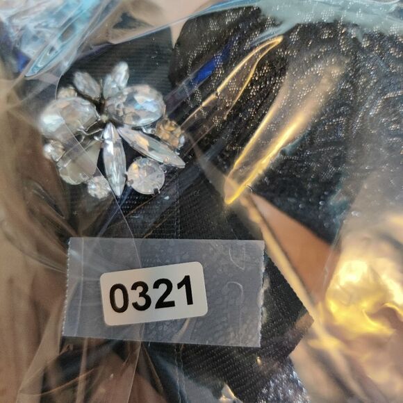 Vince Camuto 'Beauty' Heels w/ Crystal Rhinestone Lace Bow Sz 7.5 Pumps - Picture 15 of 16